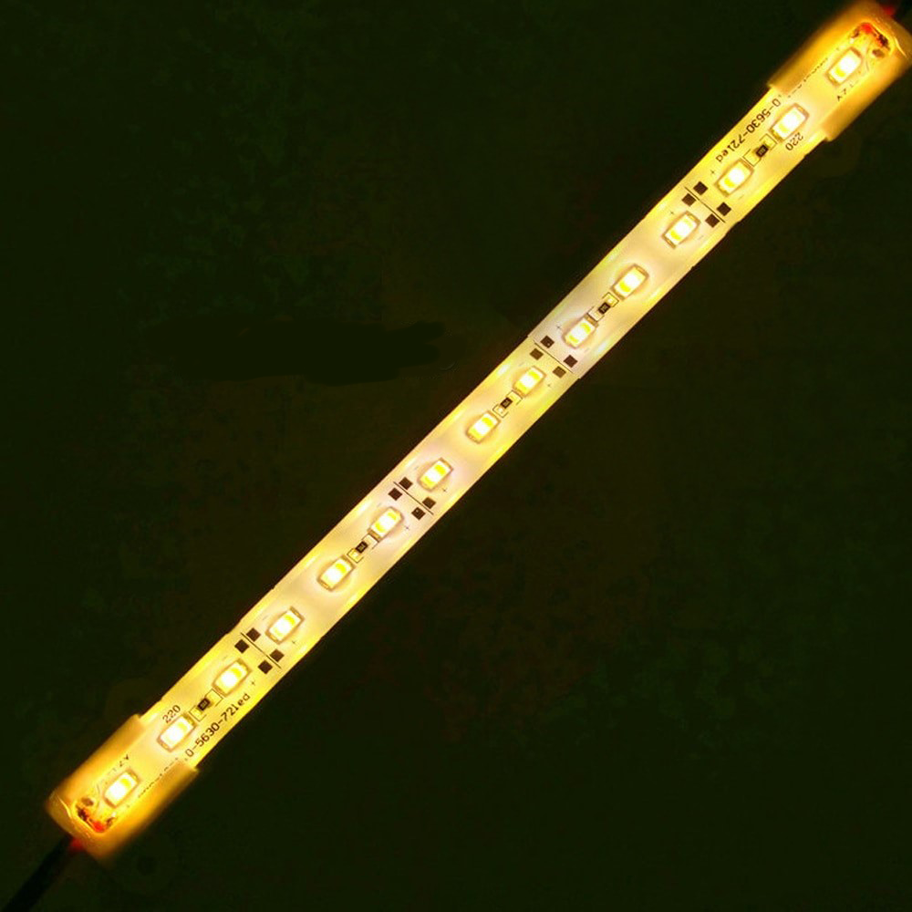 LED strip 50cm in Aluminum Profile - outdoor IP65 - Warm White - 24V
