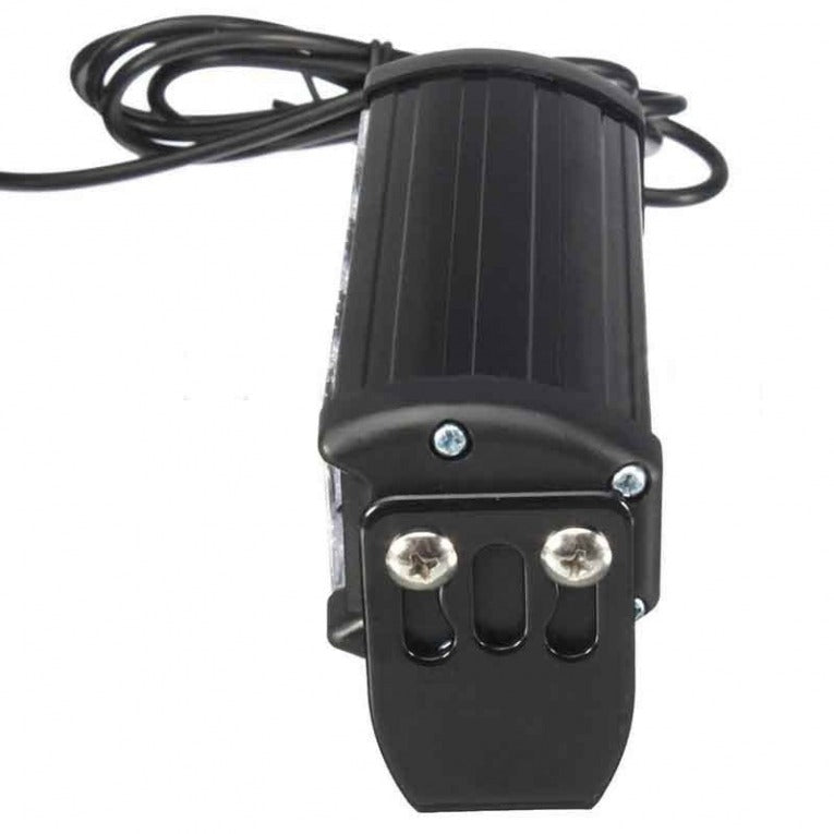 Rechargeable bumper flasher - 4 LED - Blue - 12V - With cigarette lighter plug