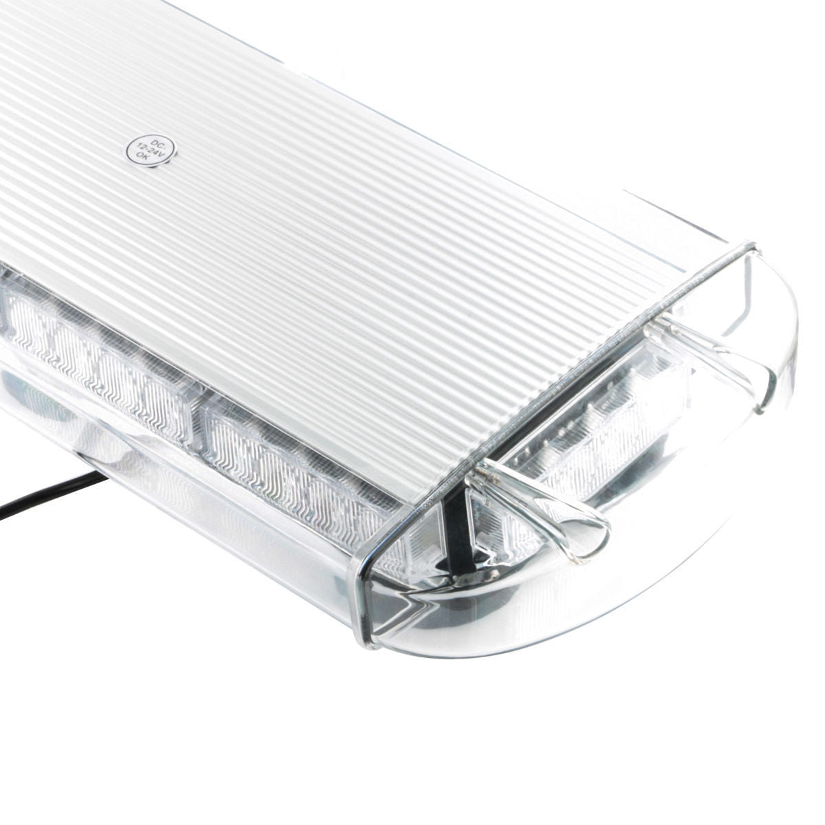 ORANGE 54cm - 40 LED roof flashing light LED - magnet mounting