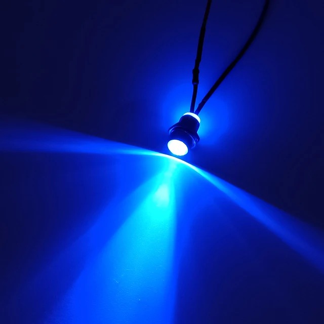 Mini LED spotlight - Blue - 10mm - 12/24V
