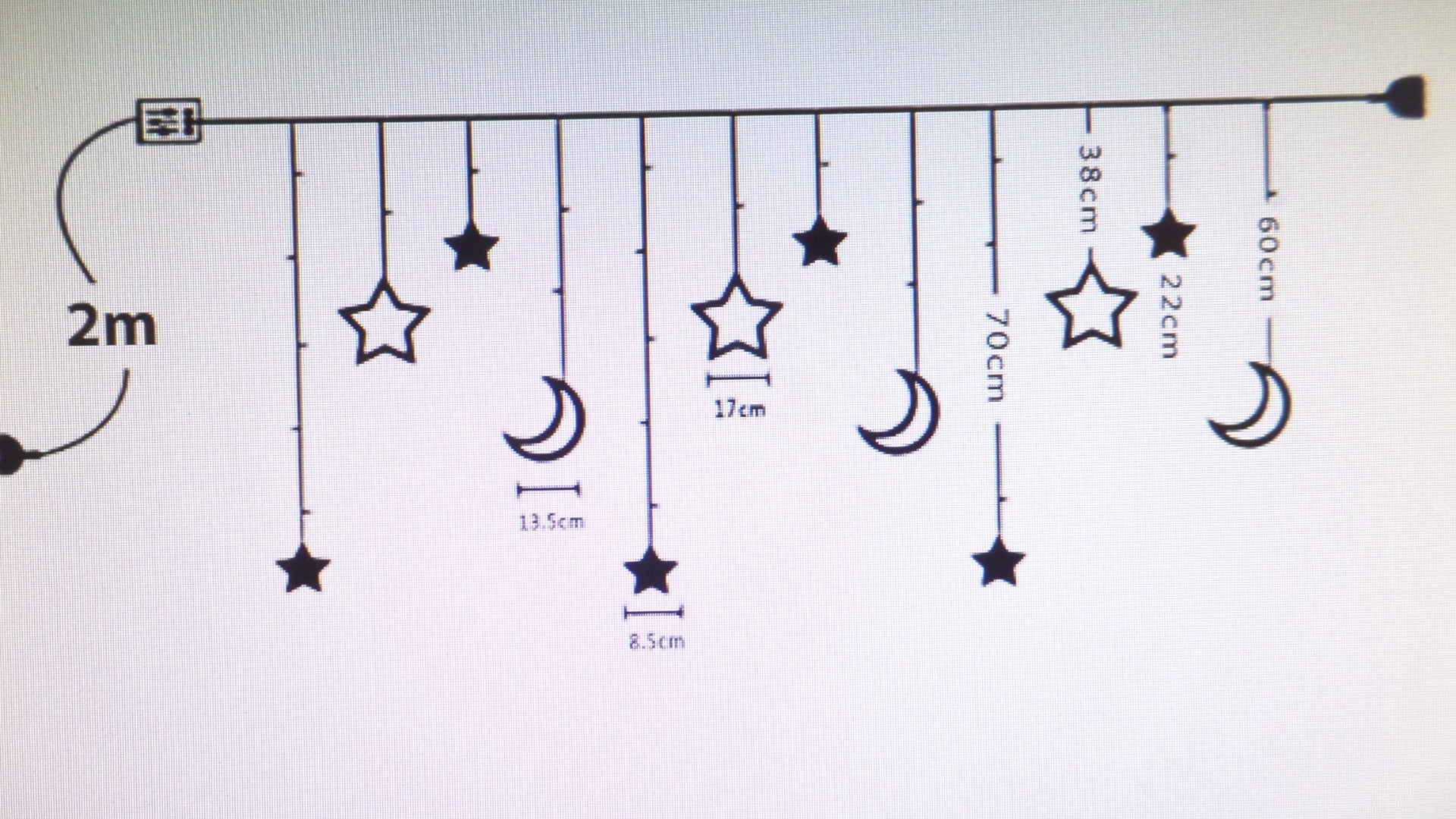 Starry Sky LED String Light – 120 Warm White LEDs | 8 Light Settings | 5.2m Enchanting Light