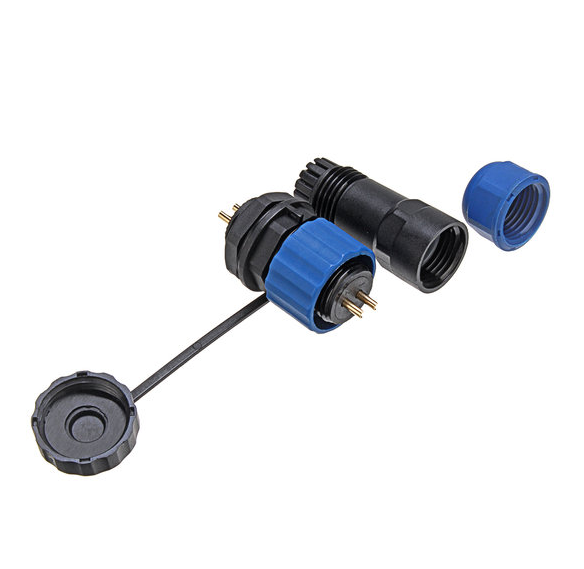 Male + socket - Waterdichte kabelverbinder - 2 aderig - IP68