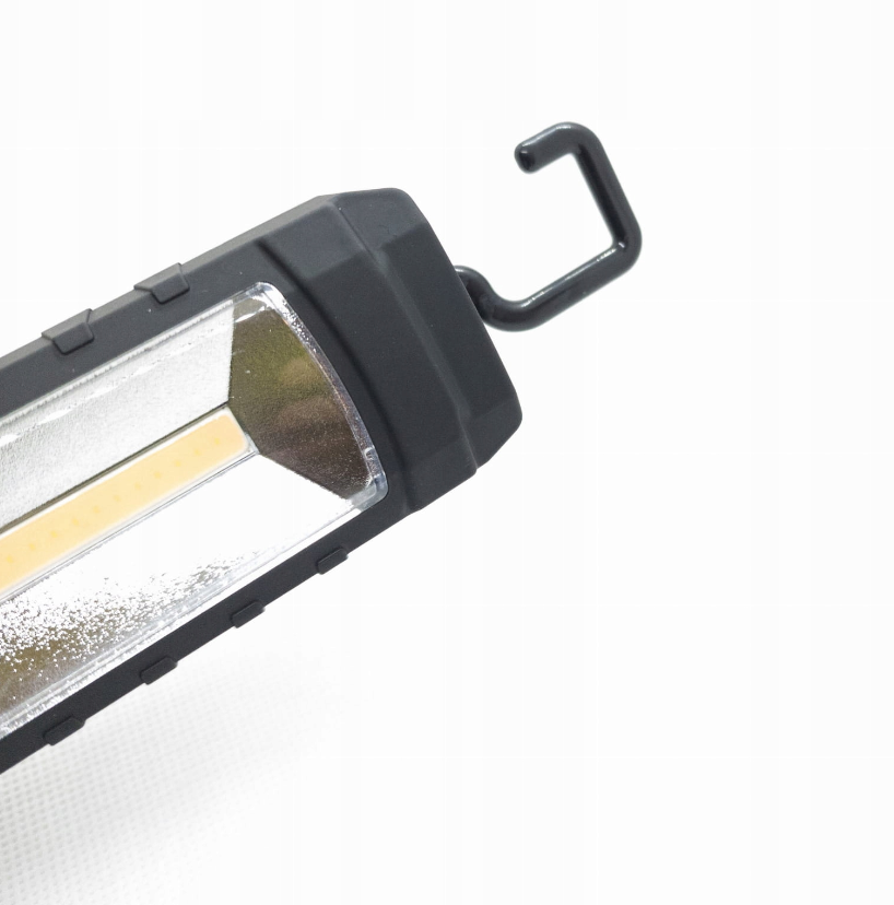 Magnetic LED flashlight - White + red - Battery operated