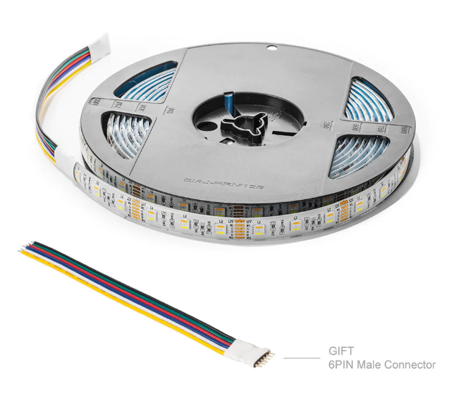 5 meters RGB CCT - 5 in 1 SMD - LED strip - 60Leds/m - 12V