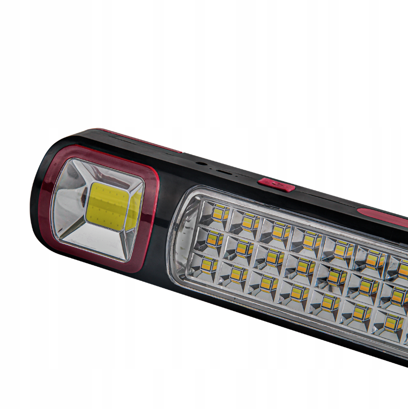 LED werkplaats lamp - 12.8W - Oplaadbaar + Solar - Koud wit