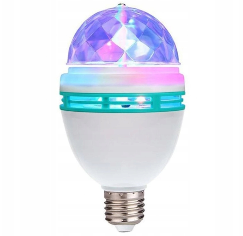 Ampoule disco E27 - Multicolore - 3W - 230V