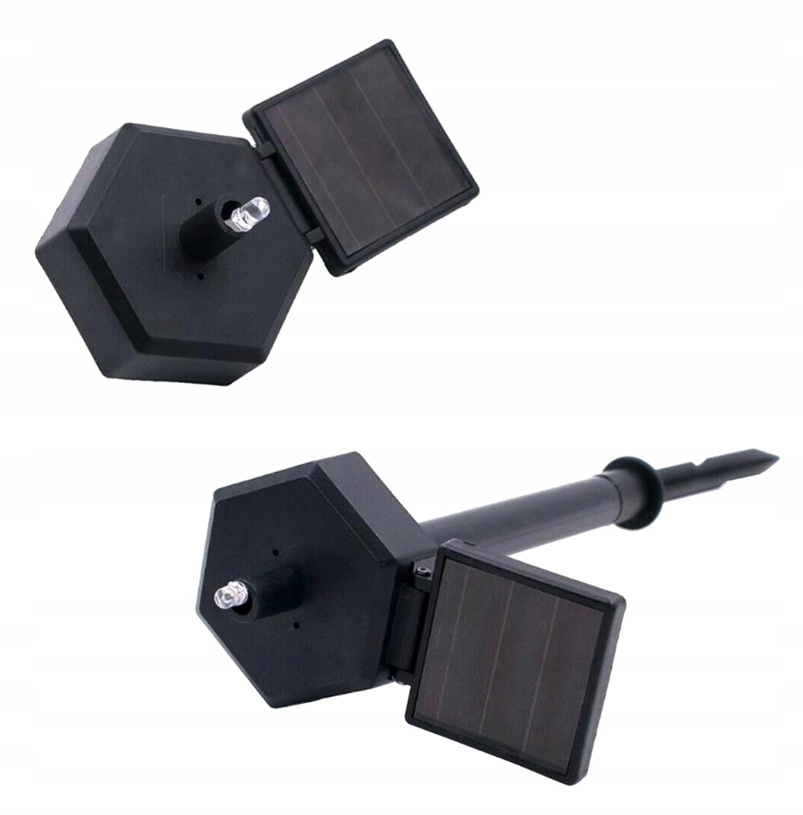 Solar LED frog - Neutral white - With twilight sensor and pin