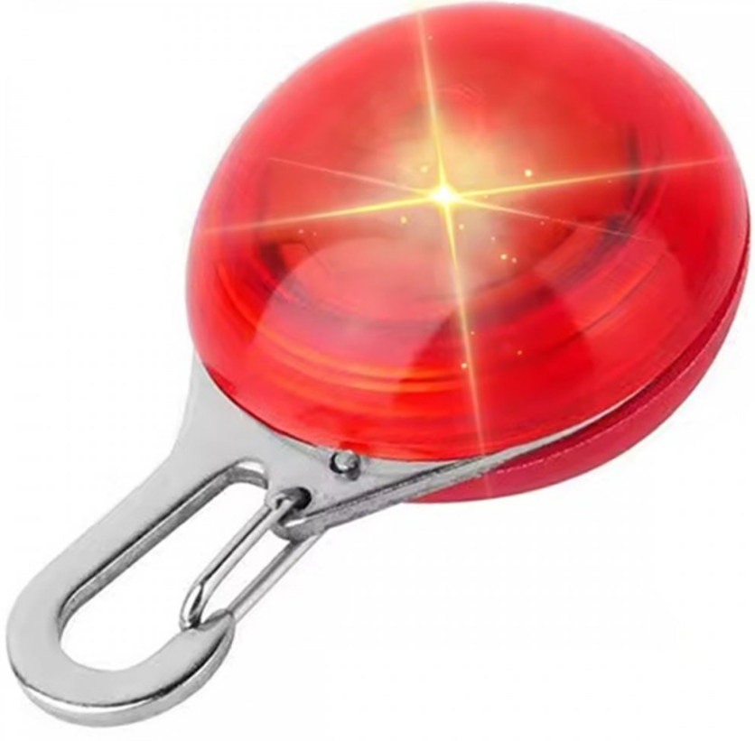 Dog collar light - On pendant - Red