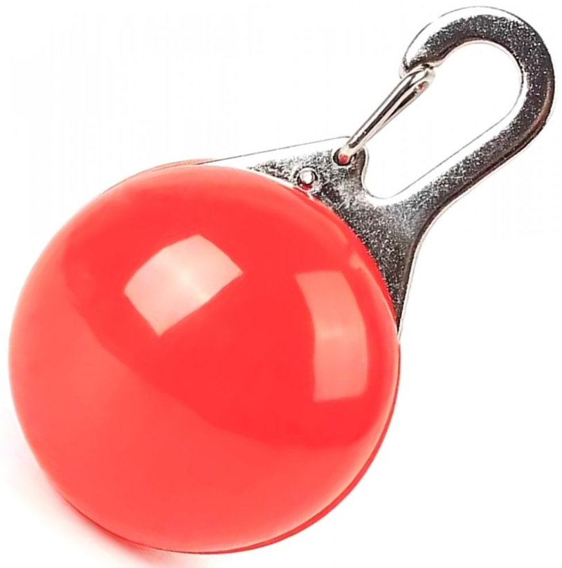 Dog collar light - On pendant - Red