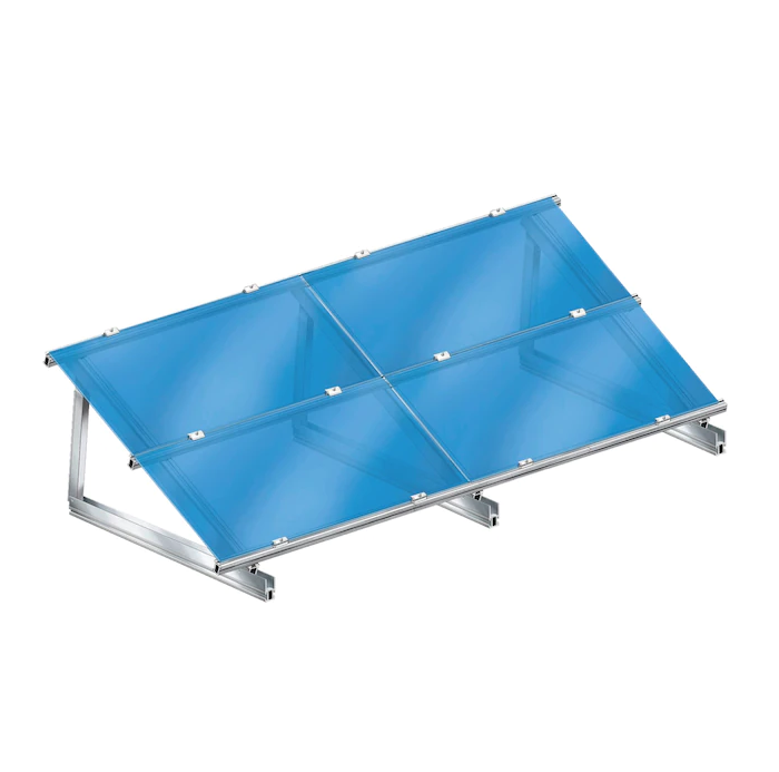 Solar panel support - 10 to 15 degrees - 156cm - Tiltable - Per piece