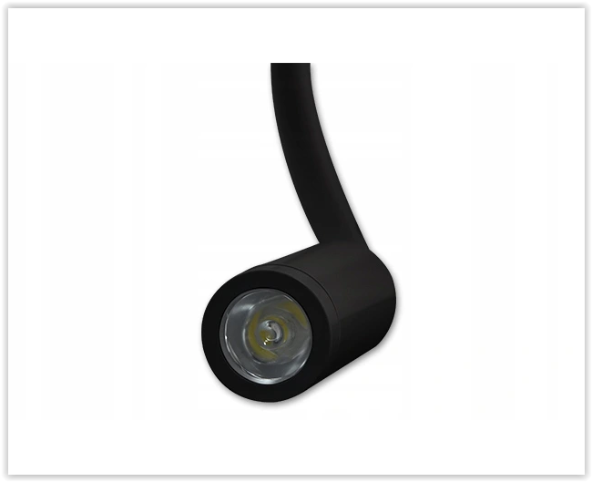 Lampe de lecture LED - 3 W - 150 lumens - noire - 220 V