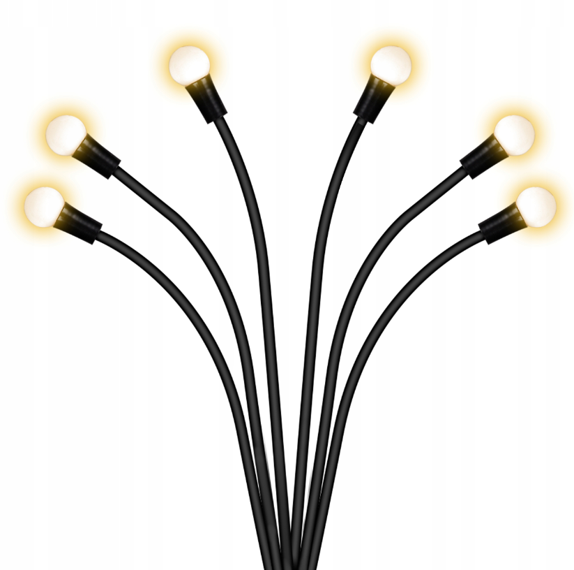 Lampe solaire de jardin à LED - 73 cm - Avec broche