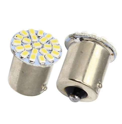 RED - Flash - BA15S - LED - 22 SMD - 1156 - 12V