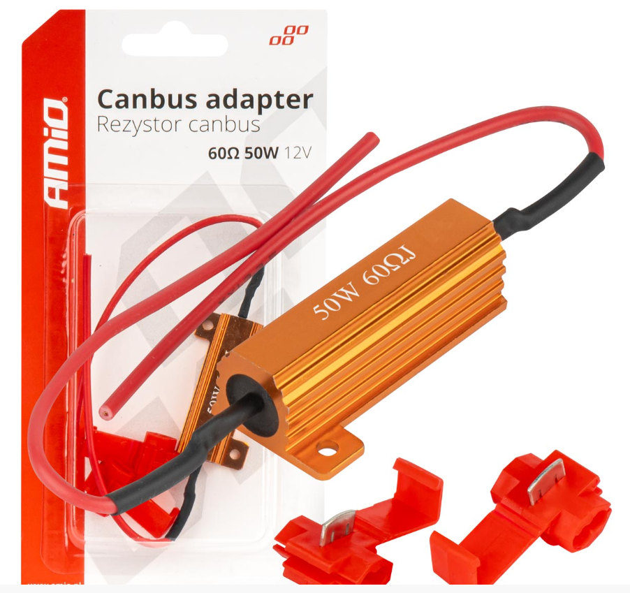 CANBUS Resistor – 12 Volt – 50W – 60 Ohm – Per piece