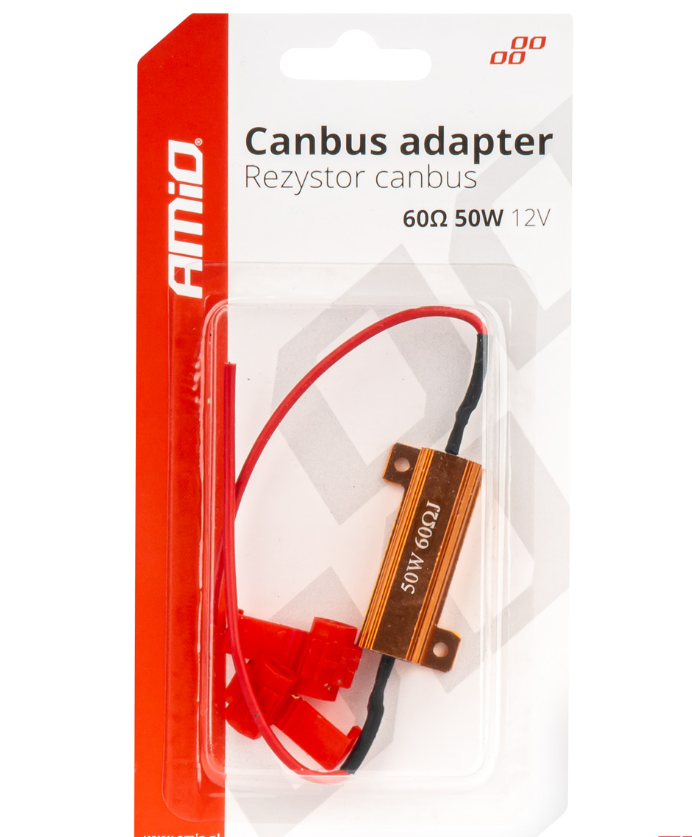 CANBUS Resistor – 12 Volt – 50W – 60 Ohm – Per piece