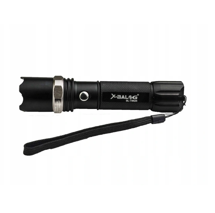 SWAT LED flashlight with UV LED - 300 Lumen - 14.5 cm