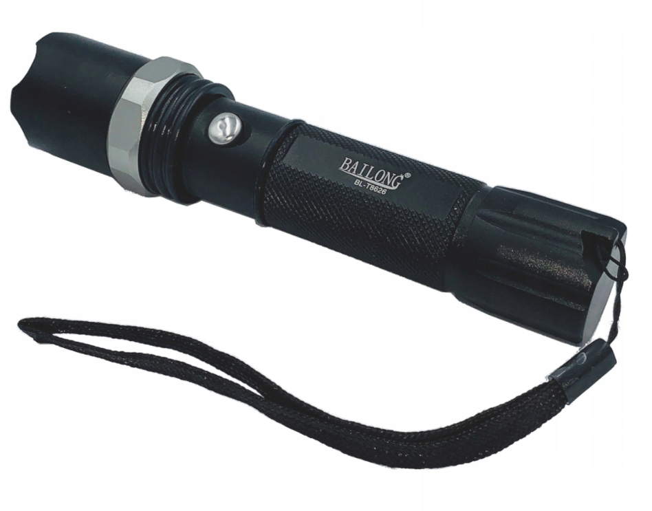 SWAT LED flashlight with UV LED - 300 Lumen - 14.5 cm