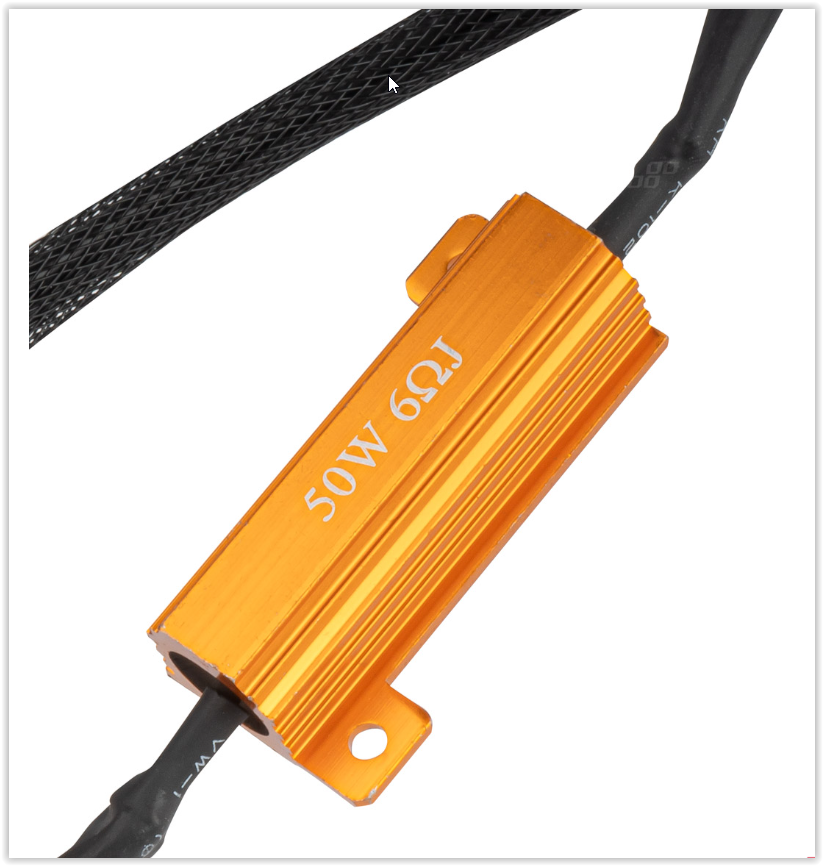 Résistance CANBUS - 12 V - 50 W - 6 Ω - H7 - À l'unité