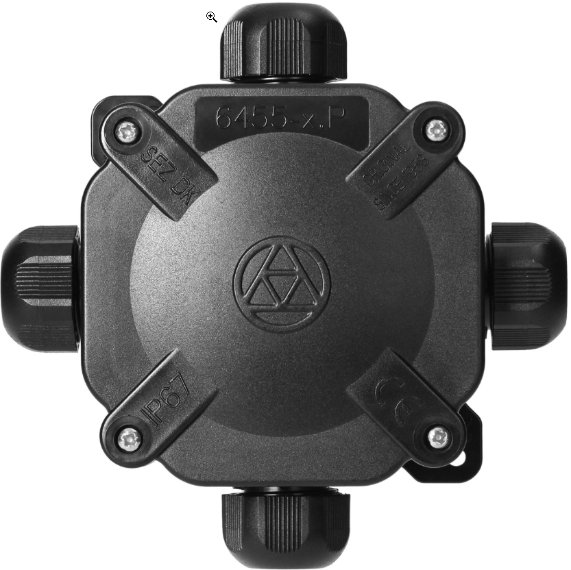 junction box for star and delta connections 4-way P67 - 122 x 122