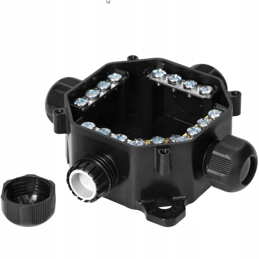 junction box for star and delta connections 4-way P67 - 122 x 122