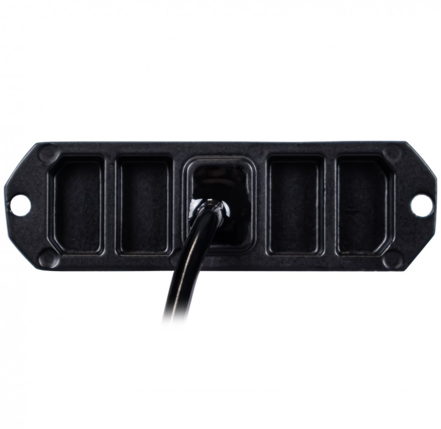 LED bumper flash - 4-LED 12V - 24V - WHITE - IP67 - R10