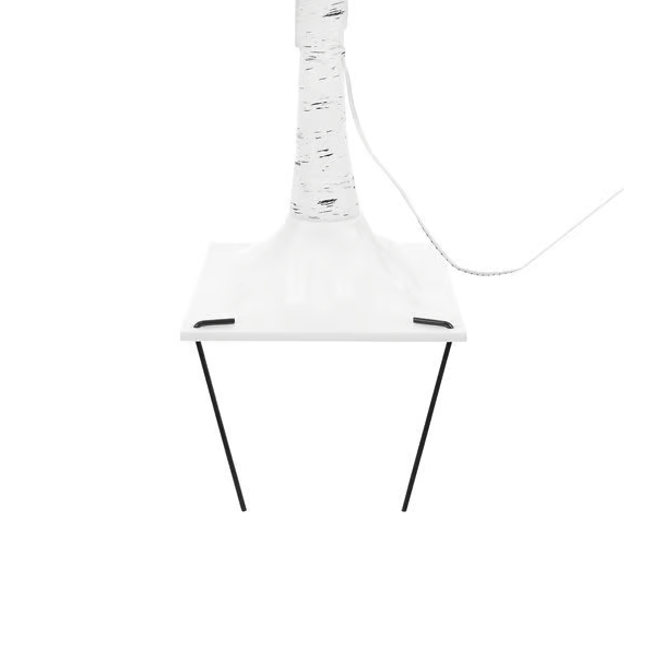 Christmas tree with LED - 90cm - 60 LEDs - Warm white - White