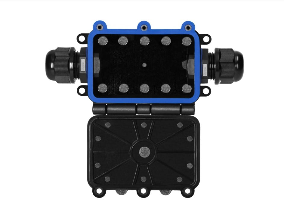 Junction box IP68 – 2-way - Impact-resistant and flame-retardant