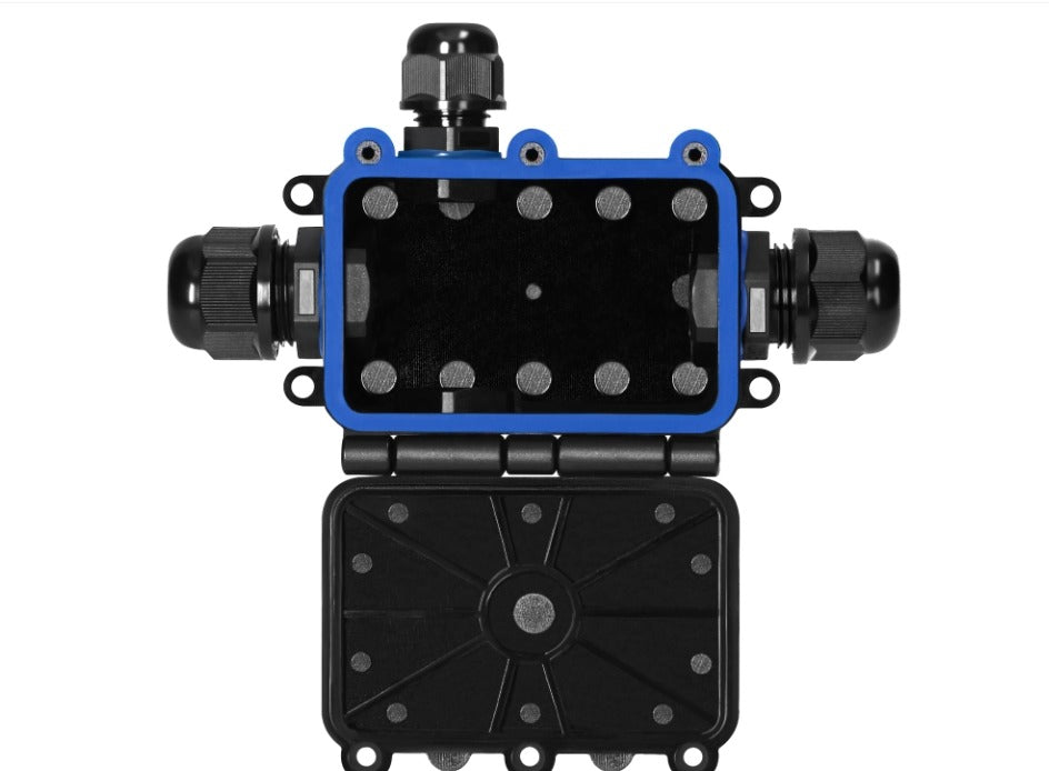 Surface-mounted Junction Box IP68 - 4-way - Impact-resistant and Flame-retardant