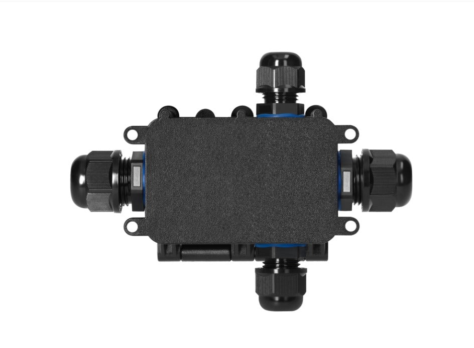 Surface-mounted Junction Box IP68 - 4-way - Impact-resistant and Flame-retardant