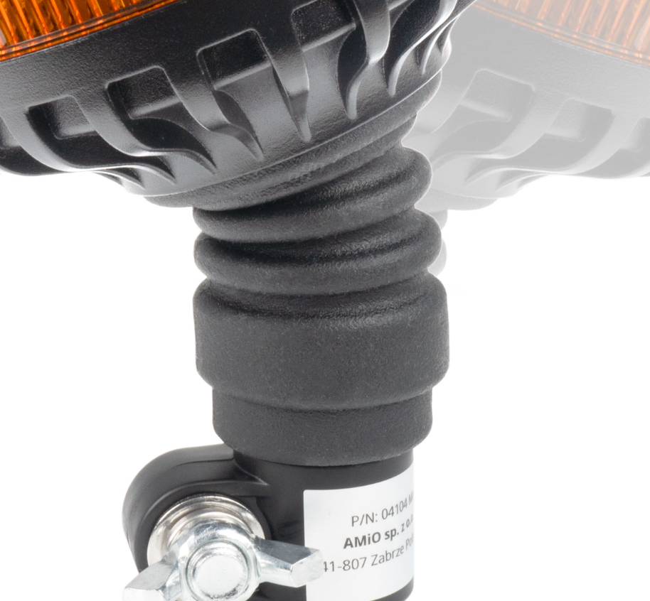 Gyrophare de toit à LED - Orange - 16 LED - R10/R65 - Support flexible