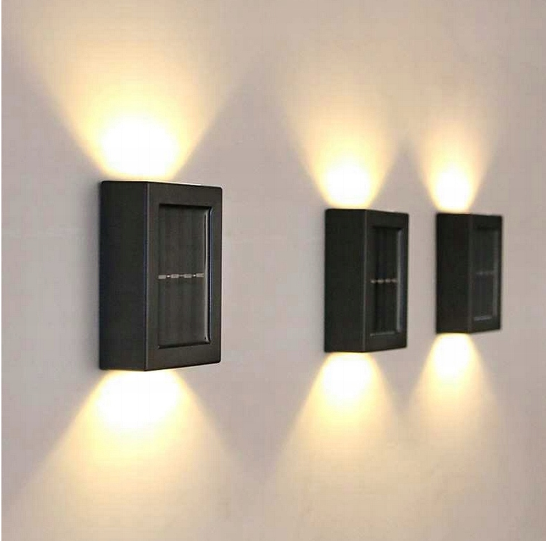 LED solar gevellamp - Neutraal wit - 2 kanten