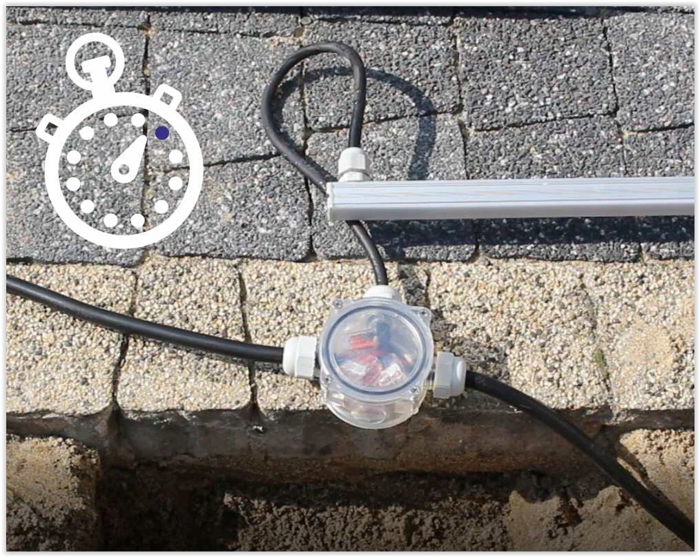 Waterproof junction box - 2-way - IP68 - Transparent