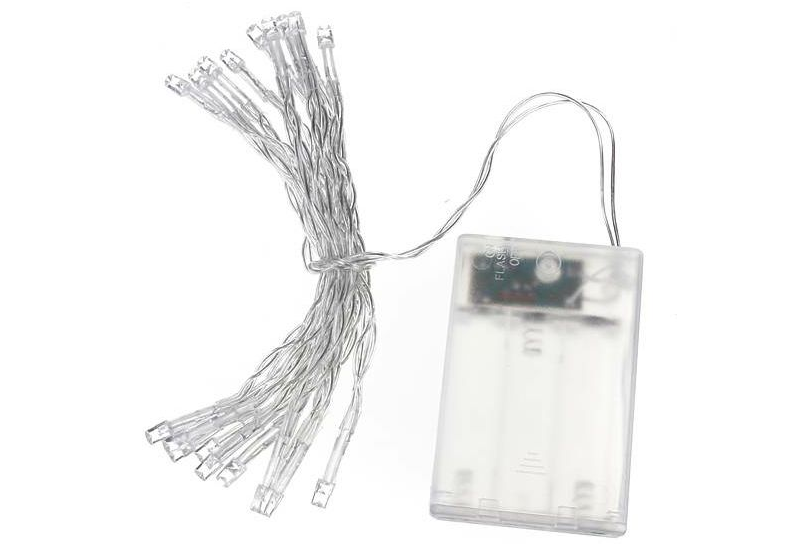 Kerstverlichting op batterij - 2 meter - 20 LEDs - Warm wit