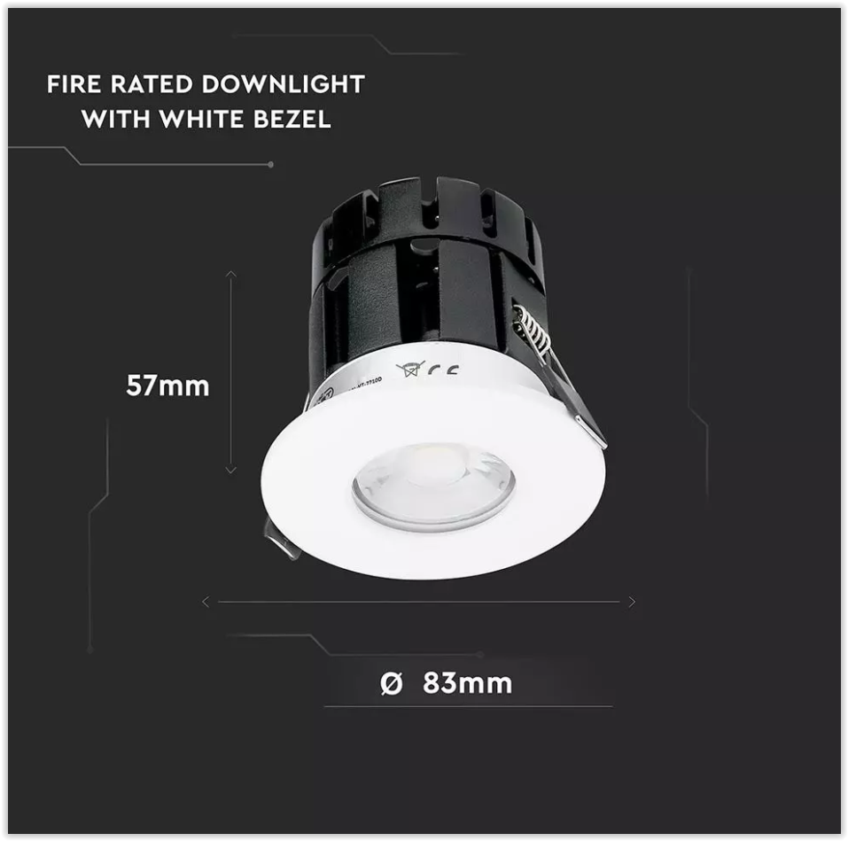 Smart LED spot - Fire resistant - 83mm - CCT - IP65