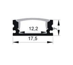 LED Profile 1 meter - 7mm slim - flat model