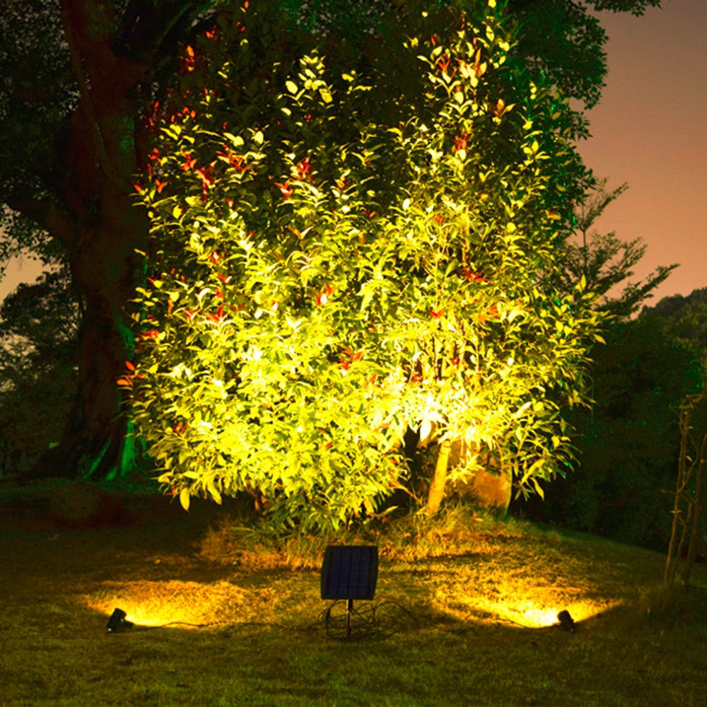 Projecteurs solaires LED pour jardin - ensemble complet de 4 pièces