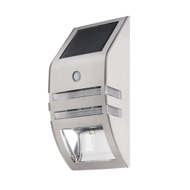 Solar outdoor lamp - LED 6500K - Sensor - Kanlux facade lighting - Stainless steel