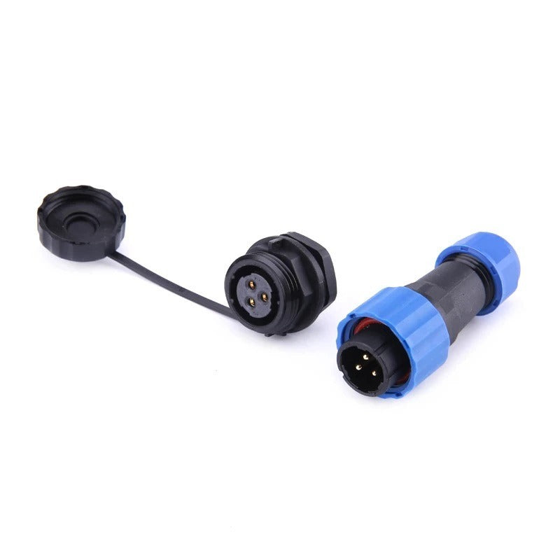 Male + socket - Waterdichte kabelverbinder - 6 aderig - IP68