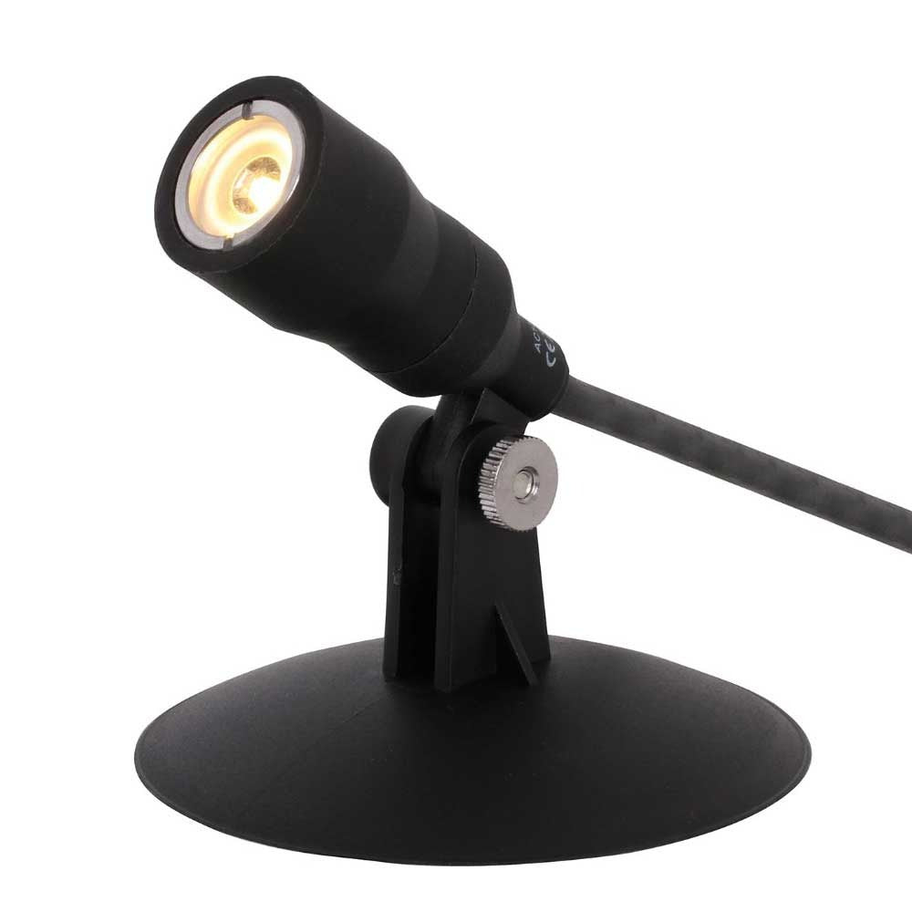 6 spots LED au sol - 12 V - 6 x 1 W - kit complet