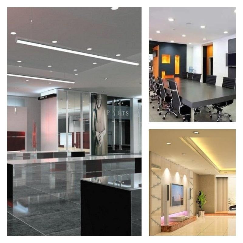 LED plafondlamp - Inbouw rond - 17cm - Koud wit