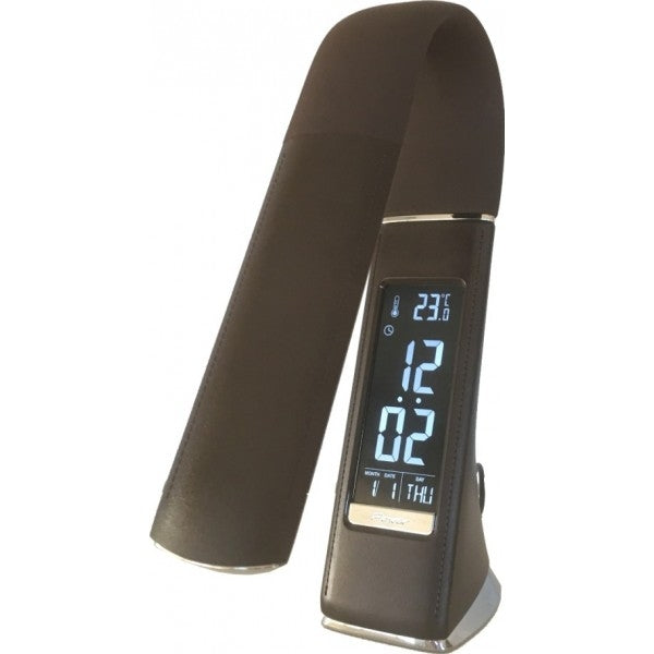 Lampe de bureau LED Design EcoLeather Kaffee - Écran tactile