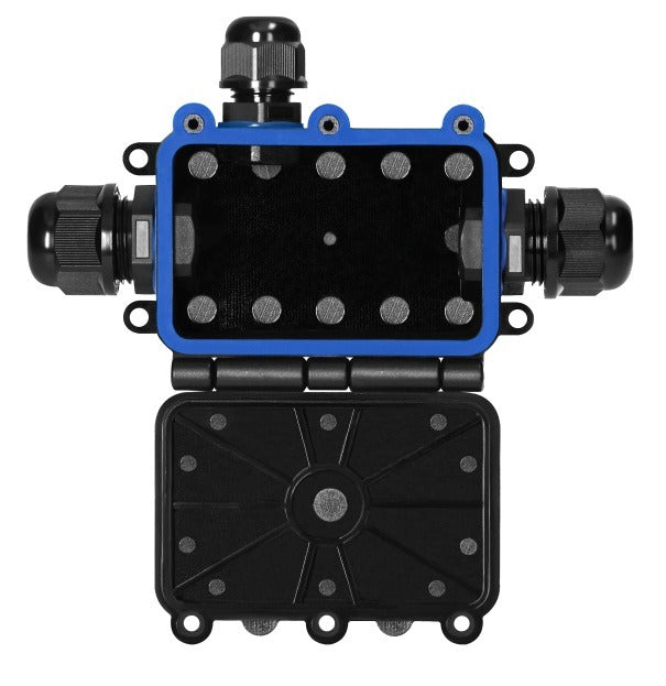 Junction box IP68 - 3-way - Impact-resistant and flame-retardant