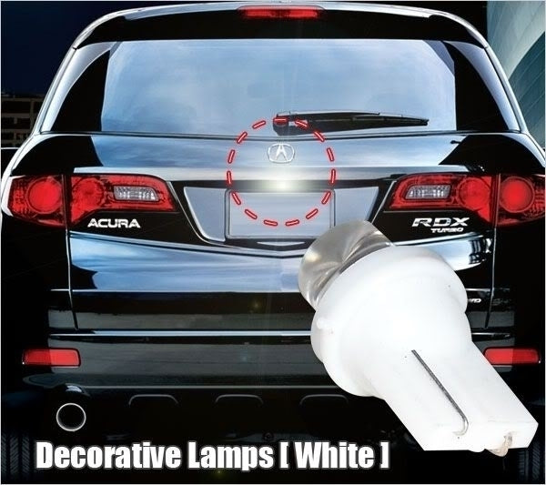 Lampe intérieure LED blanche T10 W5W - 12V