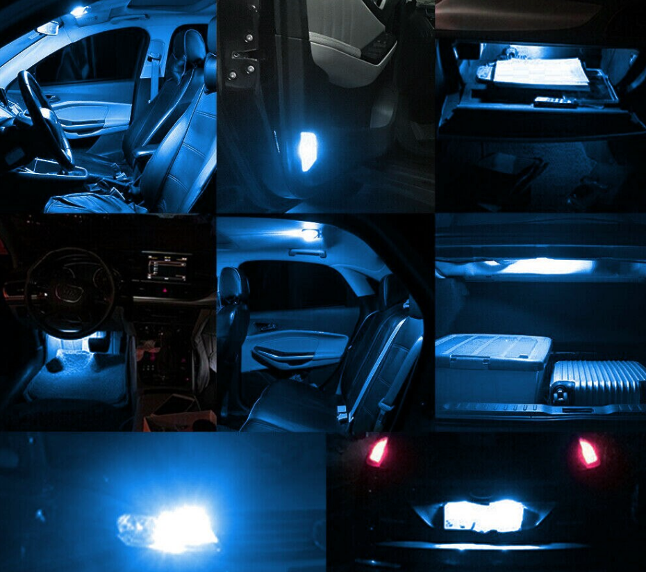 T10 LED - CANBUS - Extra bright - 6SMD - 12V - Ice blue - Per piece