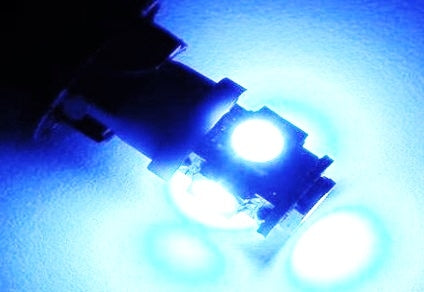 T10 - BLEU GLACE - 5 LED - 12 V - 5050 SMD