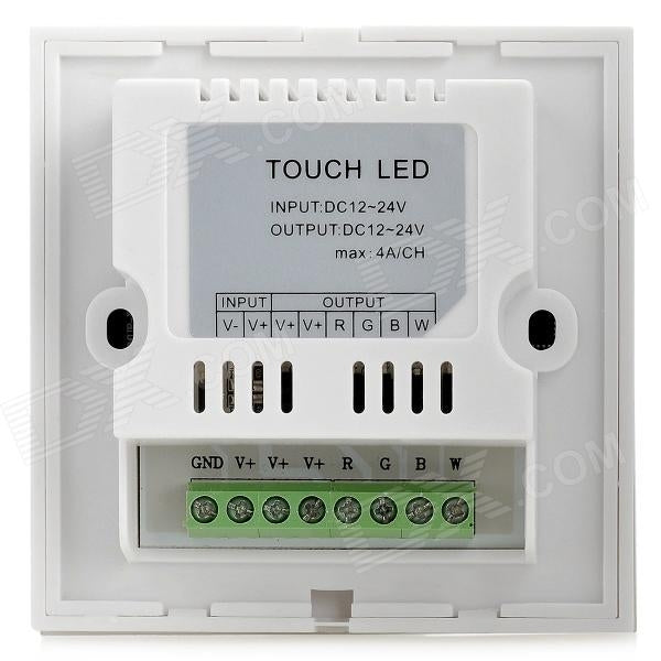 LED dimmer dual channel - wall control touch panel - white