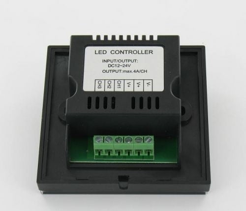 LED wandbediening Touch Panel RGB - Zwart