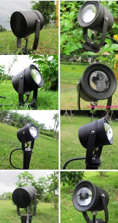 Spot LED de jardin 10 W blanc froid - à intensité variable