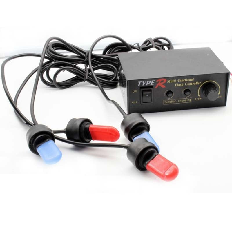 Xenon flasher set - 4 pieces - 12V - 4 colors