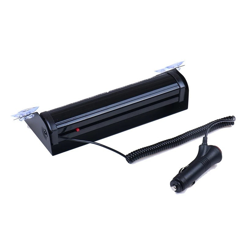 WHITE 8 LED Dashboard Strobe Flash Beacon